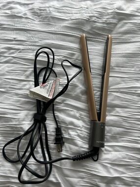 NITION Gold Ceramic Hair Straightener used once